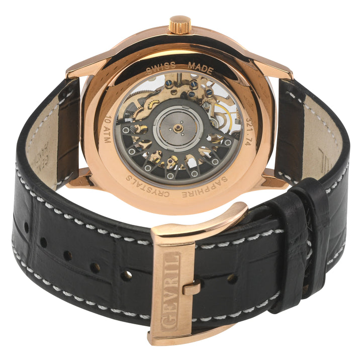 Five Points - Skeleton Slim ETA 2892 movement, Black Skeletal Dial, Black Italia