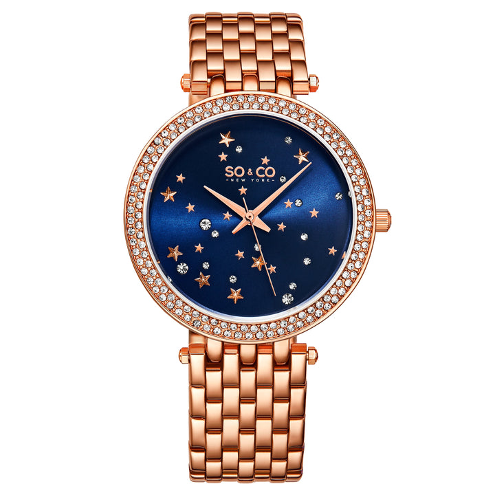 Chelsea-5576.3 Rose Gold/Stainless Steel | Blue Dial