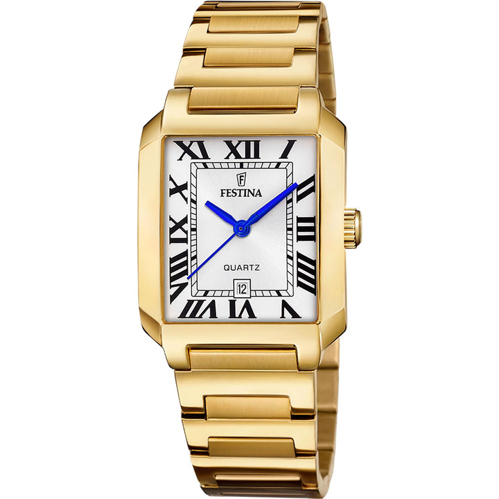 ON THE SQUARE White / Stainless steel White Dial