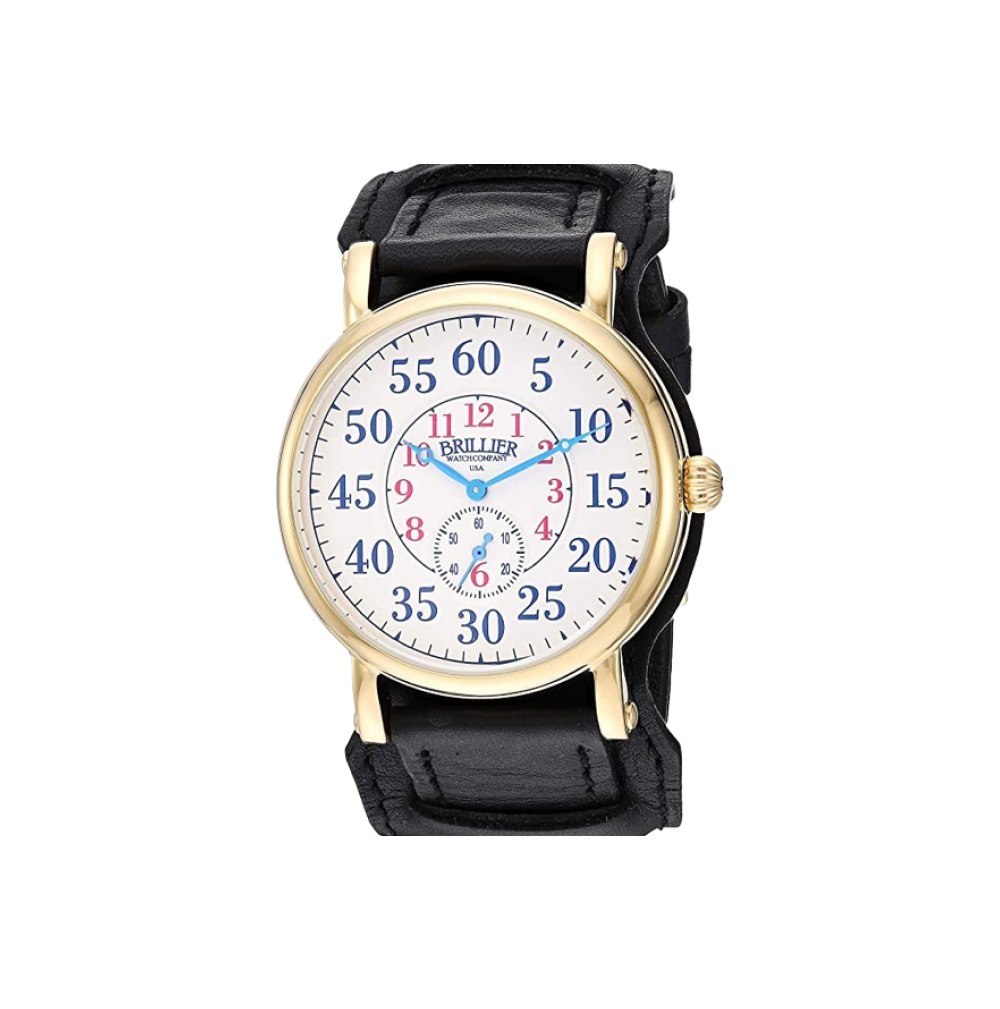AMERICANA Railroad Western Standard Gold Antique white Dial