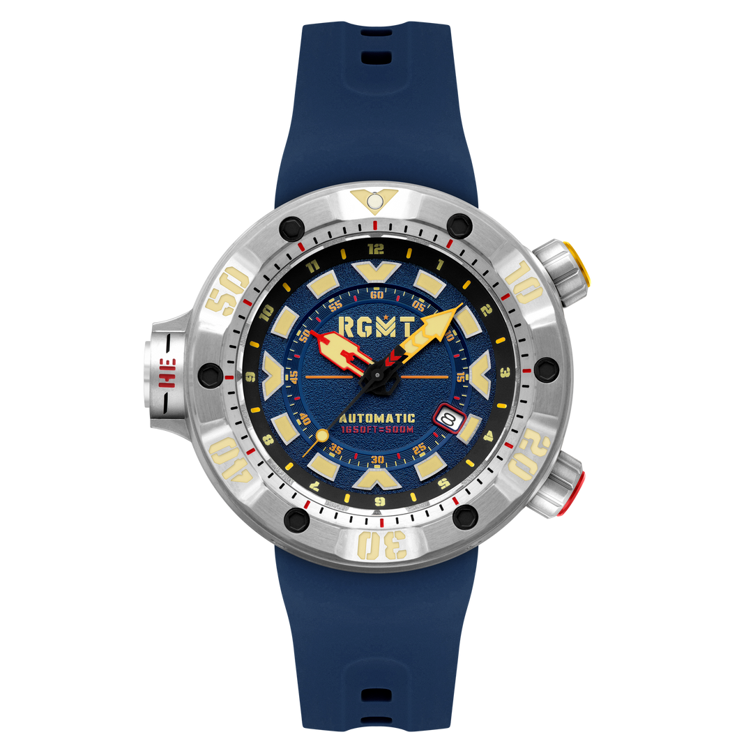 Depth Charge Automatic Blue  / Silicone | Blue Dial