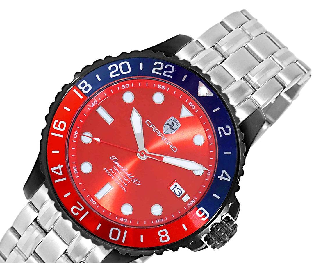 TIME BOLD- X4 BLUE/RED -SS Blue Dial