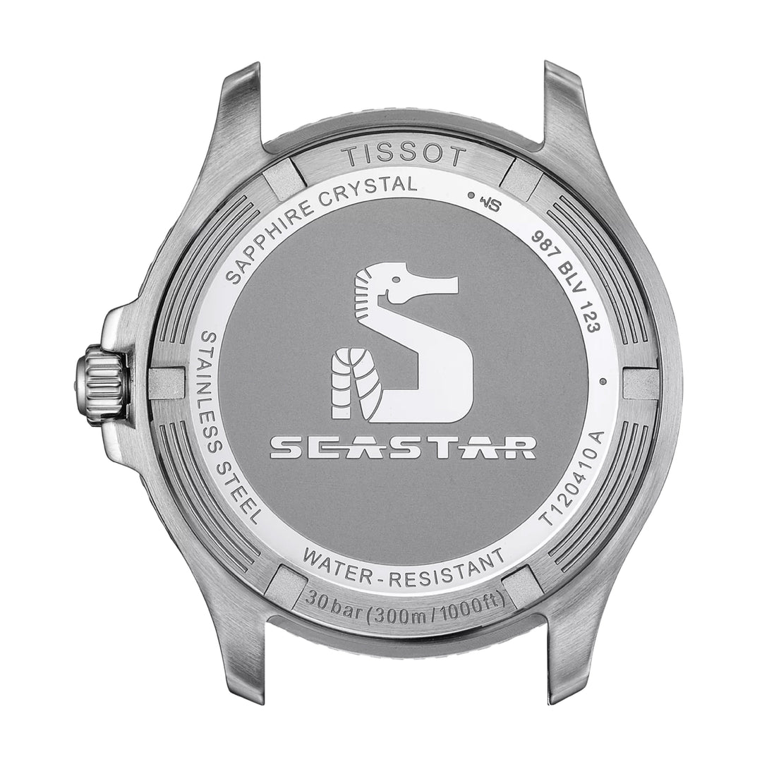 SEASTAR 1000 Black / Stainless Steel Black Dial