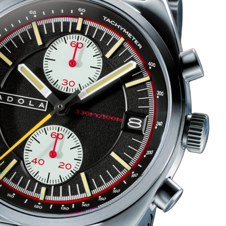 Slipstream Torque Twilight / Silver Stainless Steel Bracelet Black Dial