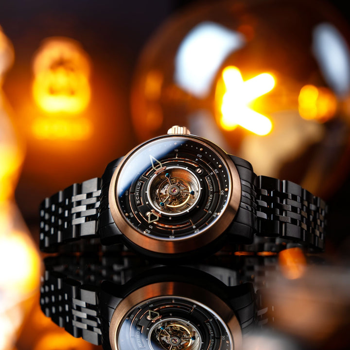Heinrich Cyclone Tourbillon Limited Edition Black / Black Stainless Steel | Blac