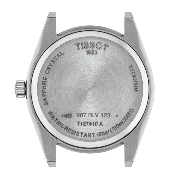 Gentleman Titanium Silver-tone Blue Dial