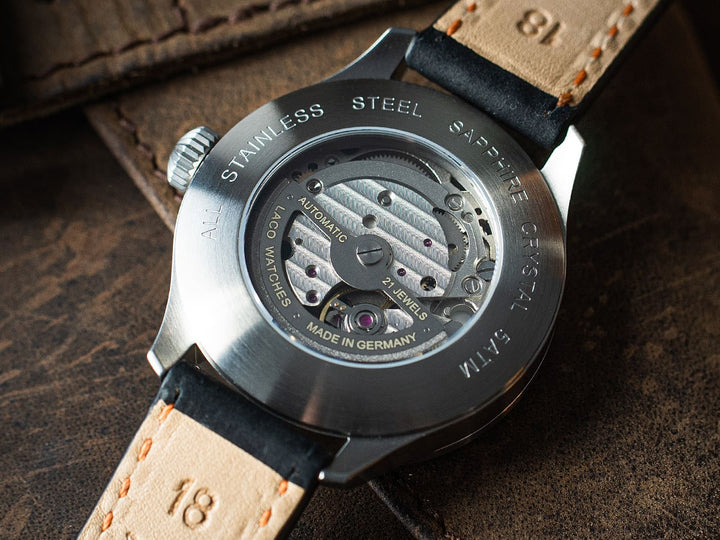 Palermo 39mm Automatic Black Dial