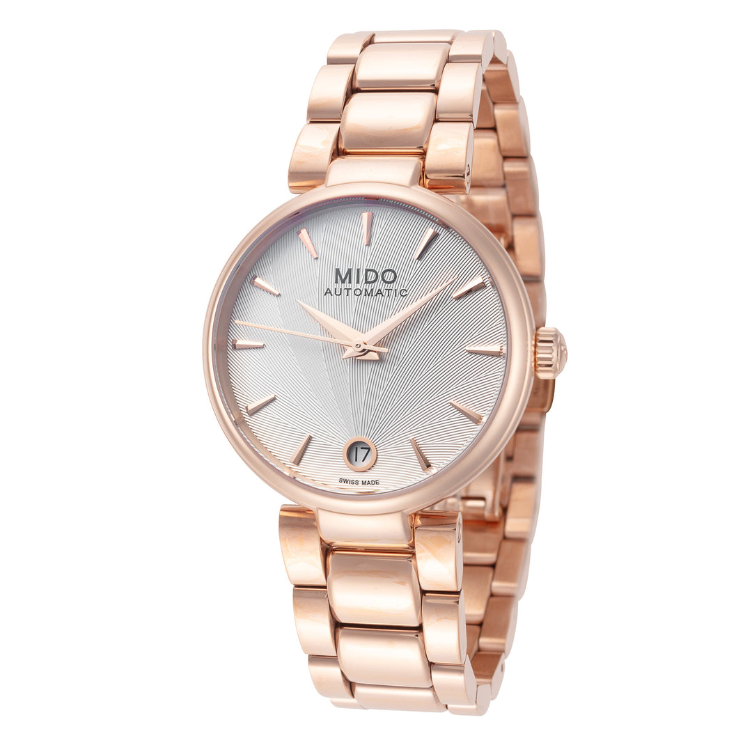 Baroncelli II 33 mm / Silver / Gold Silver Dial