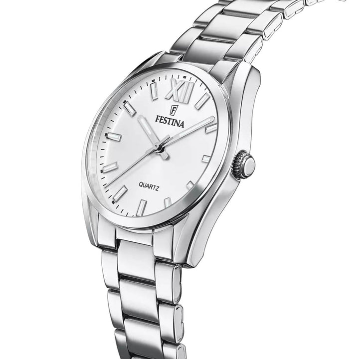 Boyfriend White / Stainless Steel | White Dial