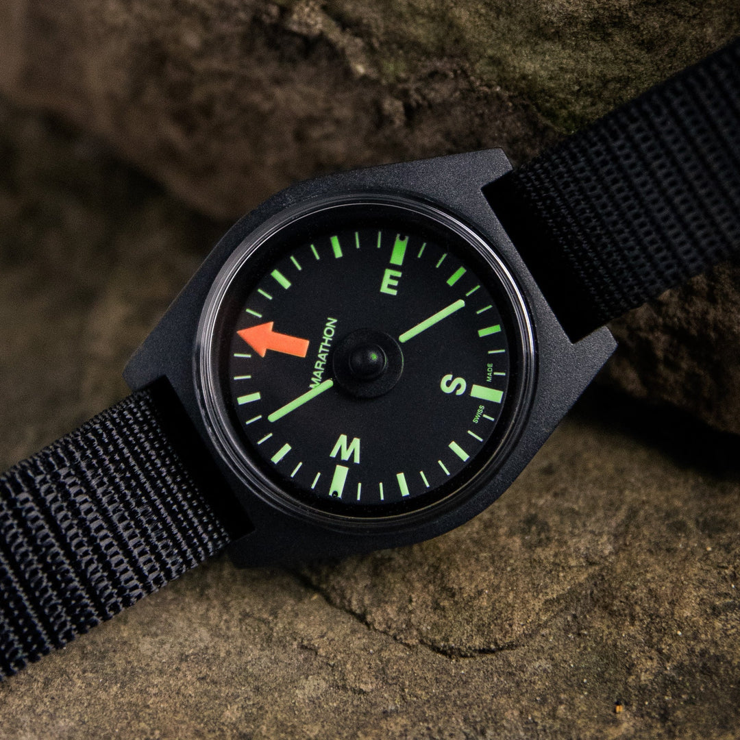 Glow-in-the-Dark Unmounted Wrist Compass Wrist Compass