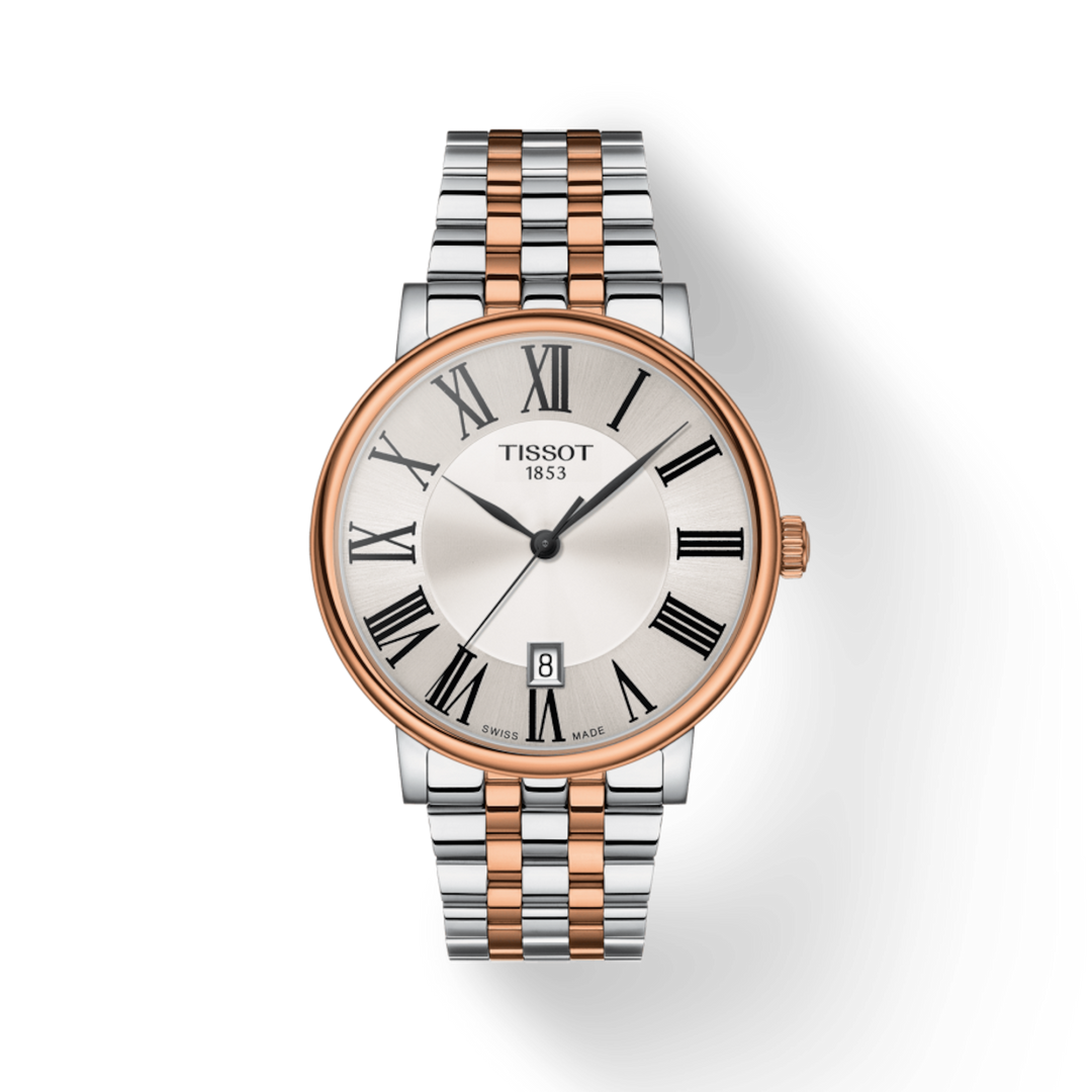 T-Classic Carson Two-Tone Silver Dial