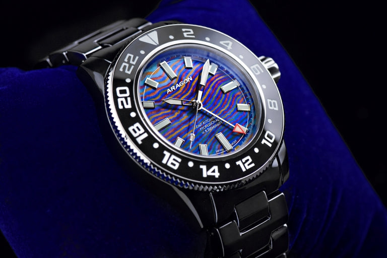 Hercules GMT 9075 44mm Damascus Dial