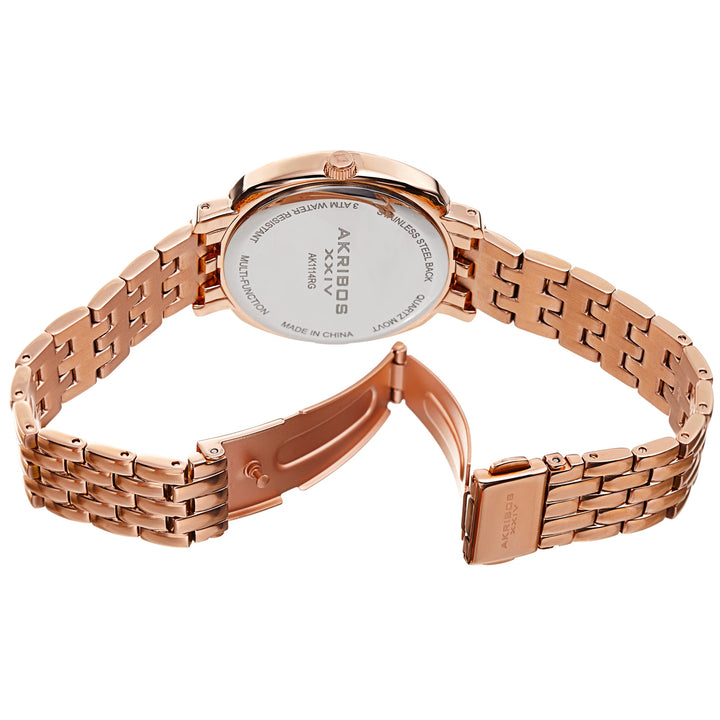 Casual Rose Gold/Stainless Steel | White Dial