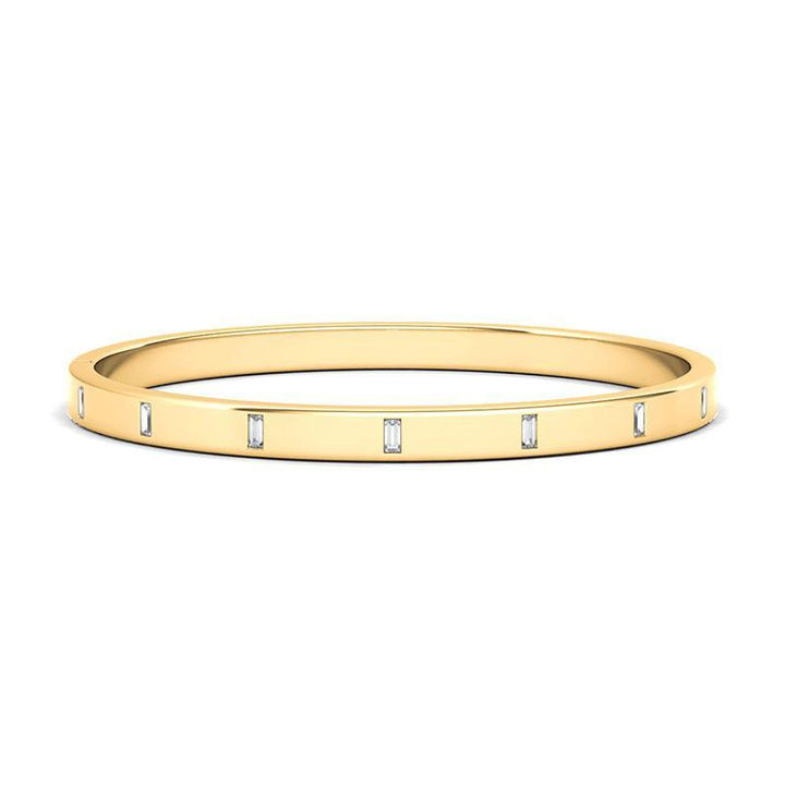 Baguette Diamond Distance Bangle