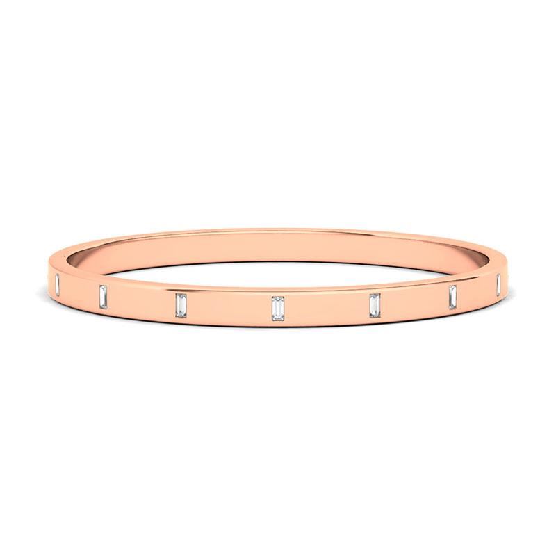 Baguette Diamond Distance Bangle