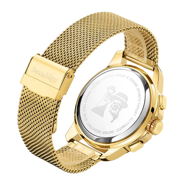 Sports Target Automatic Gold/Milanese White Dial