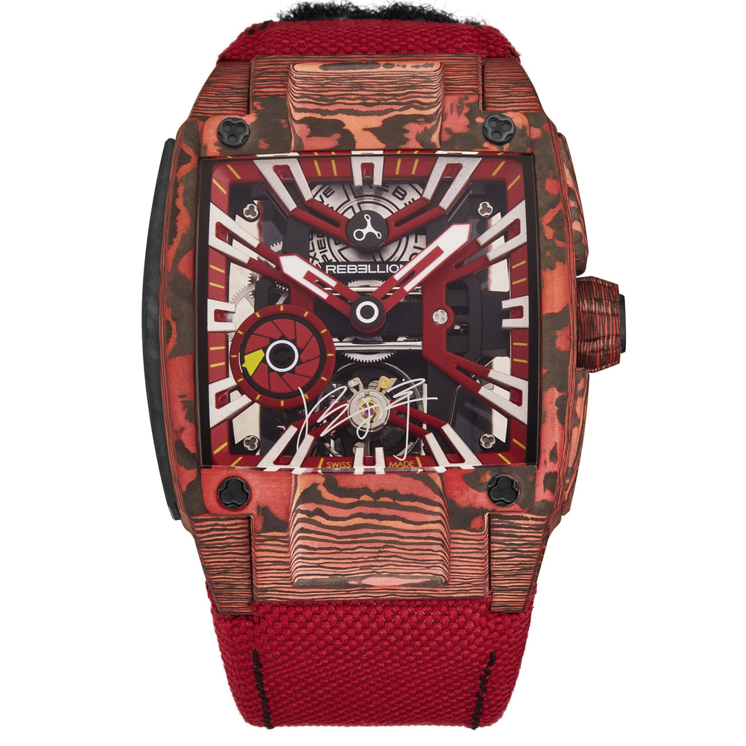 Re-Volt RBREV3H.CA.GZH / Red Skeletonized | Red Skeletonized Dial