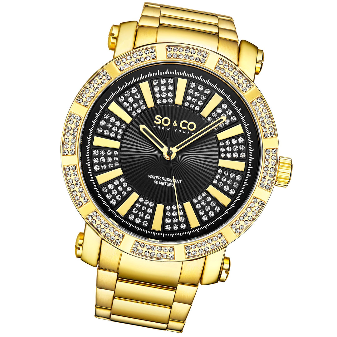 Madison-5563.2 Gold/Stainless Steel | Black Dial
