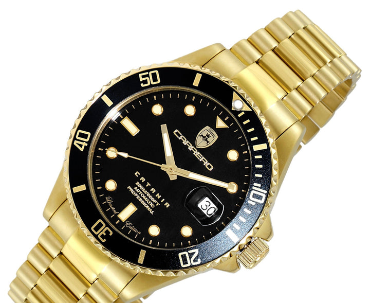CATANIA -PD GOLD TONE/BLACK | Black Dial