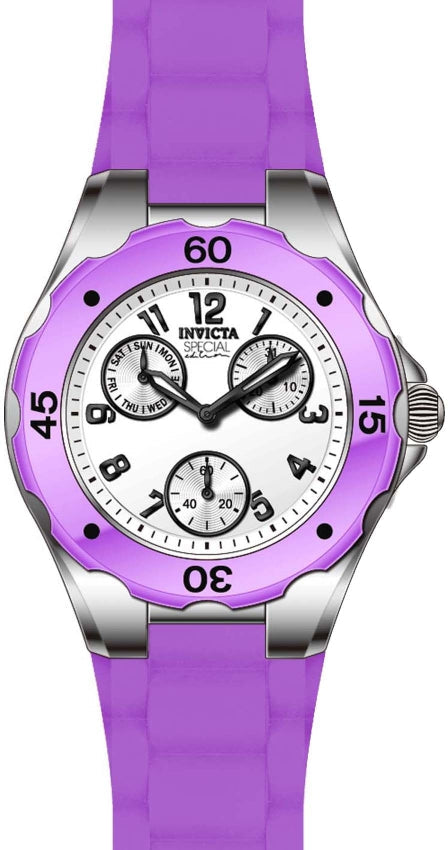 Angel White Dial / Purple Silicone Strap White Dial