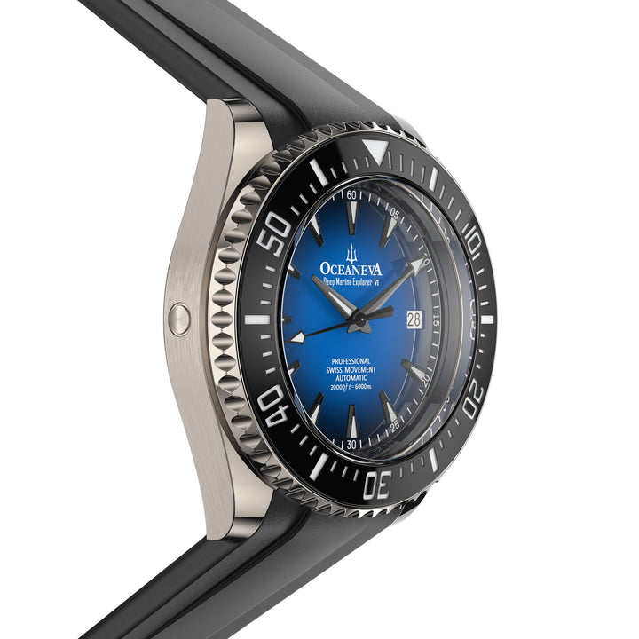Oceaneva Deep Marine Explorer VI 6000M - Blue Titanium Automatic 6000m/BlueBurst