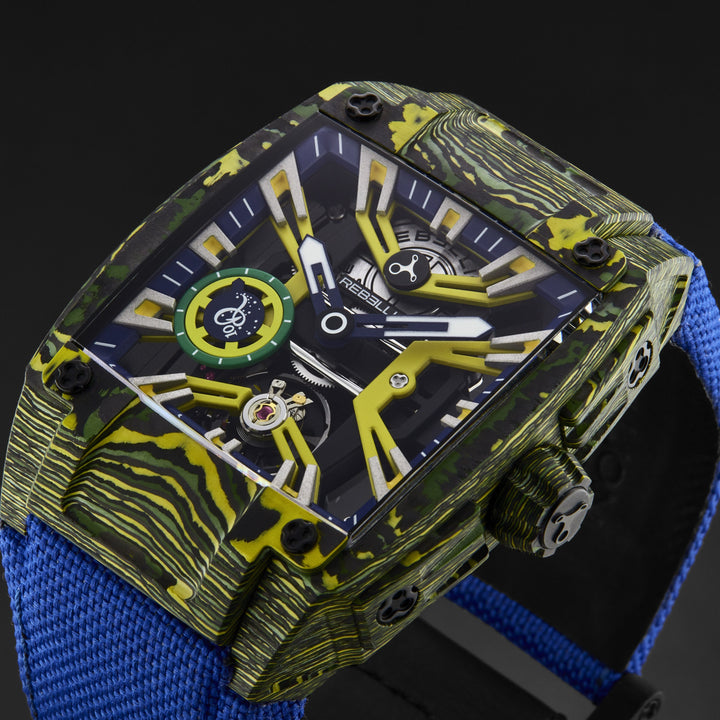 Re-Volt RBREV3H.CA.RON / Yellow Skeletonized | Yellow Skeletonized Dial
