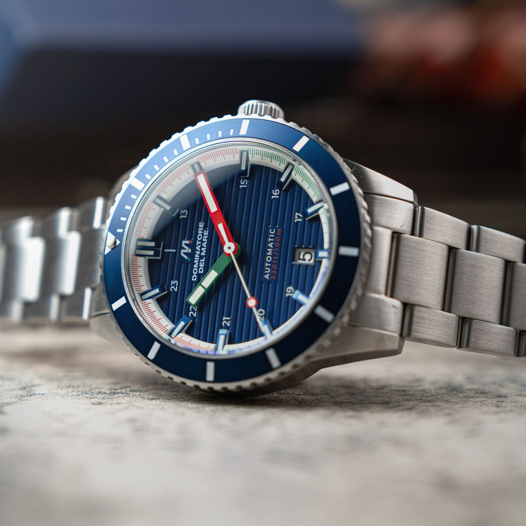 SCILLA AUTOMATIC BLUE / STAINLESS STEEL | Blue Dial