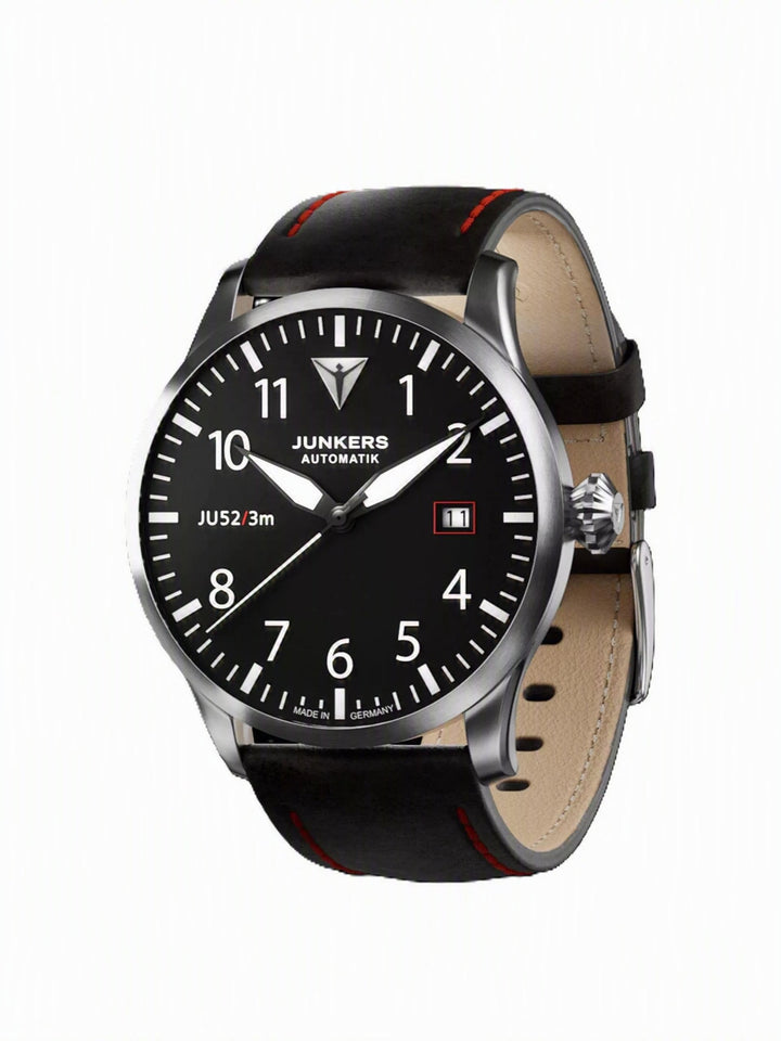 JU52/3M Limited Edition Black Dial / Black Leather Strap Black Dial