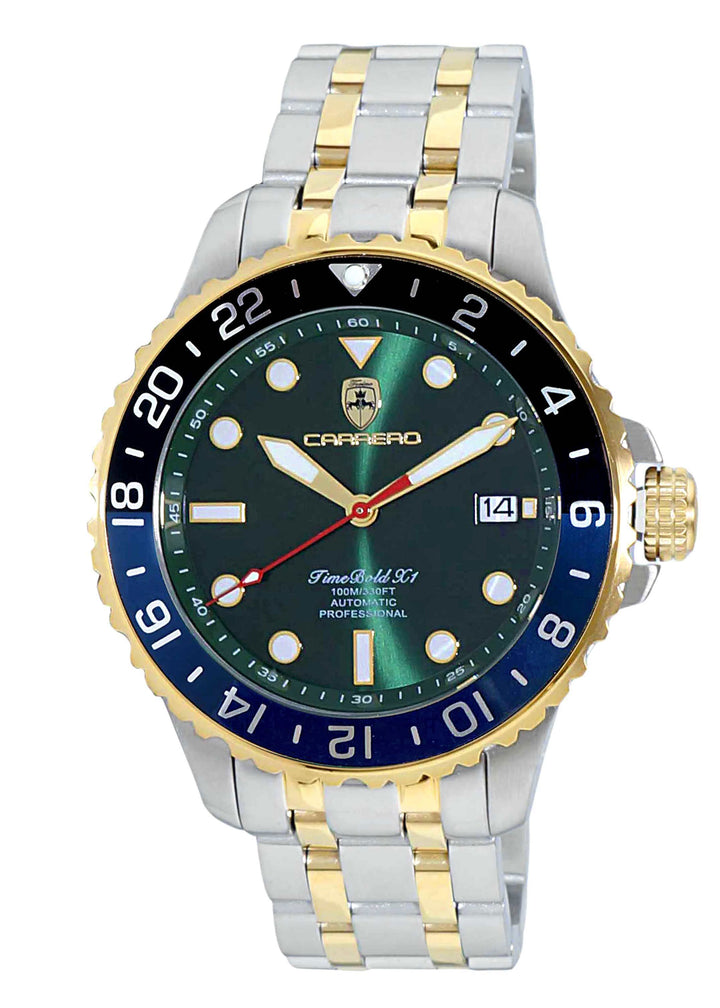 TIME BOLD- X10 GREEN/BLACK-BLUE Green Dial