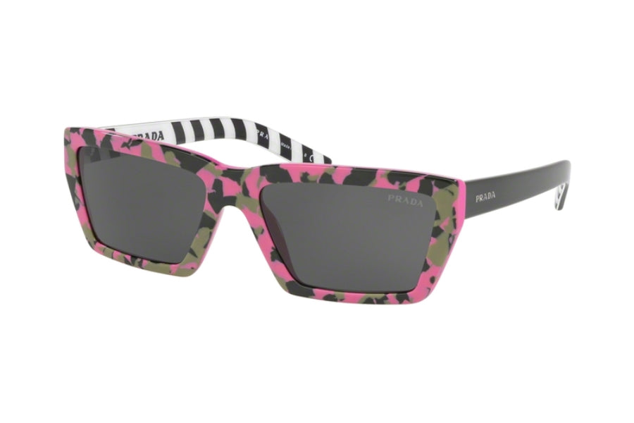Fashion Camouflage Pink Frame, Black Lens |  Dial