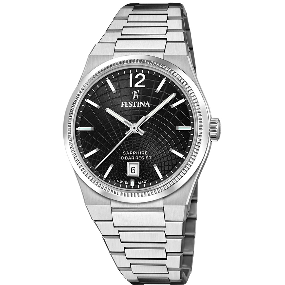 Rive Black / Stainless steel Black Dial
