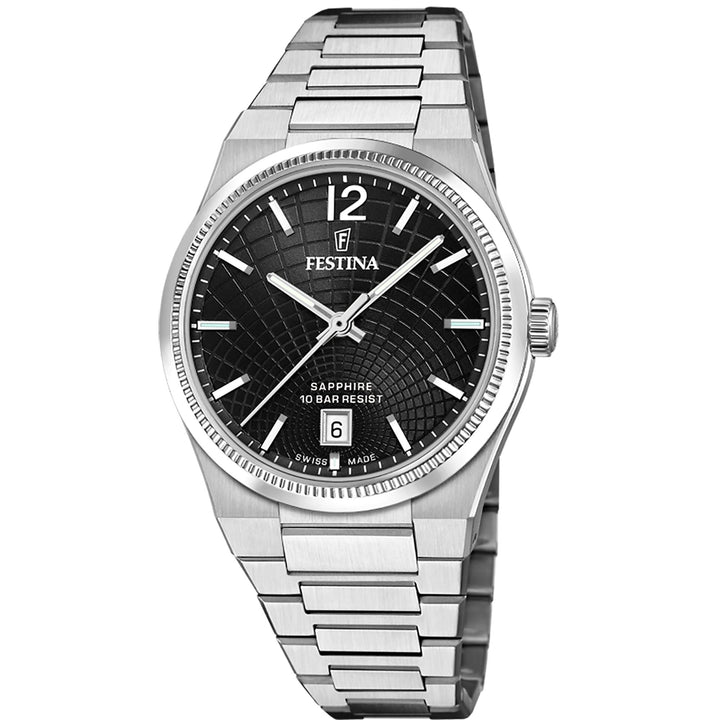 Rive Black / Stainless steel Black Dial