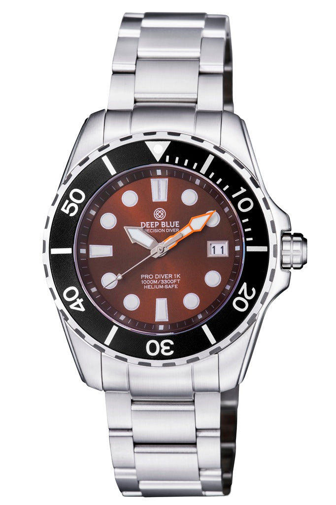 PRO DIVER 1K 1000M AUTOMATIC ALL PURPOSE DIVER STRAP AP DIVER 1000 MOCHA BROWN B