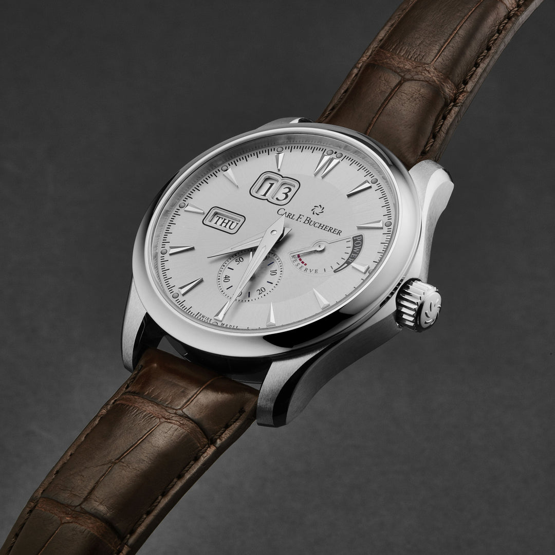 Manero Silver / Stainless Steel Silver Dial