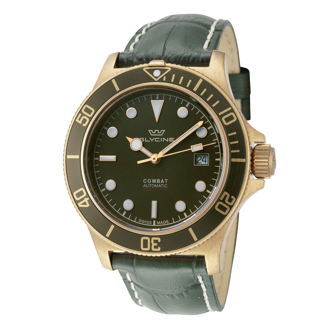 Combat Sub 42 Bronze 42 mm / Green / Green Green Dial