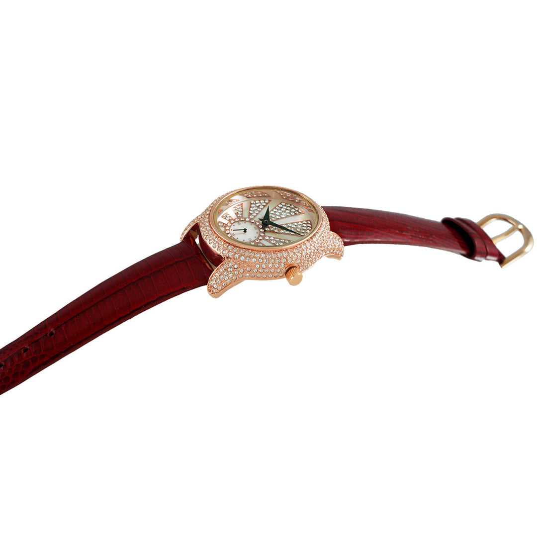 SUNRAY Rosetone/Red | White Dial