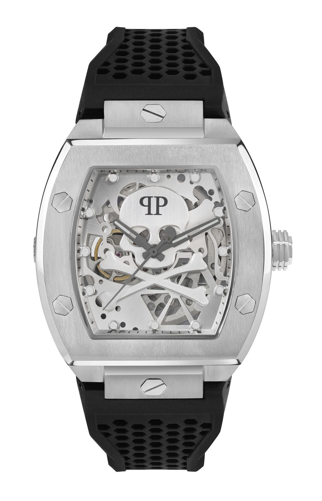 The Skeleton Silver / Silicone | Silver Dial