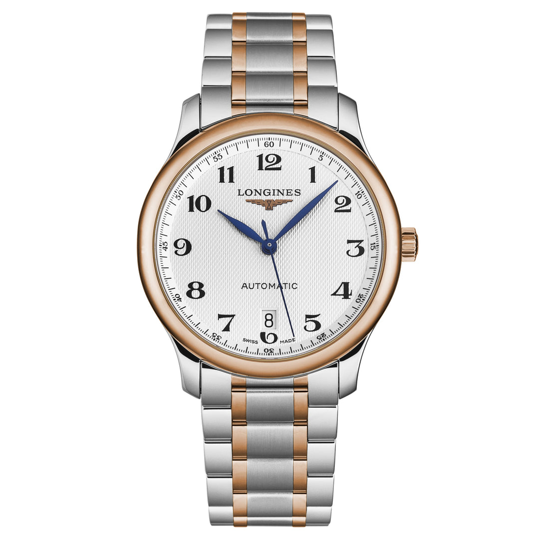 Master Collection Silver with barleycorn texture / Stainless Steel & Rose Gold S