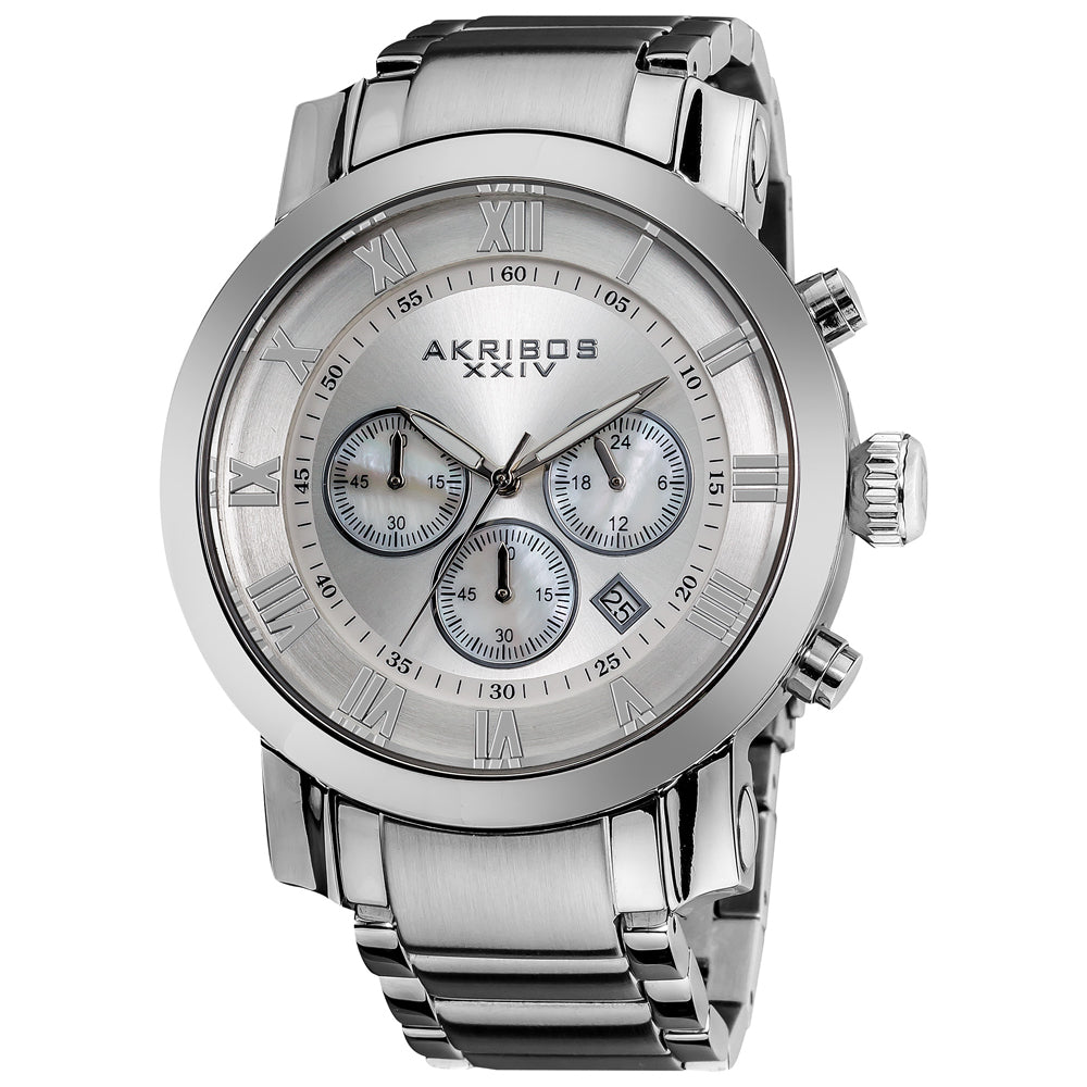 AK622SS-Casual Silver/Stainless Steel | White Dial