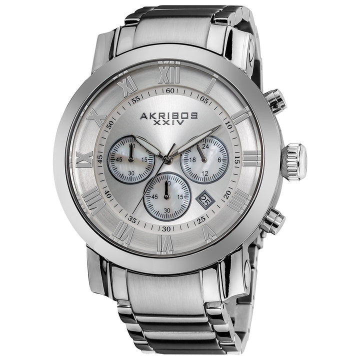 AK622SS-Casual Silver/Stainless Steel | White Dial