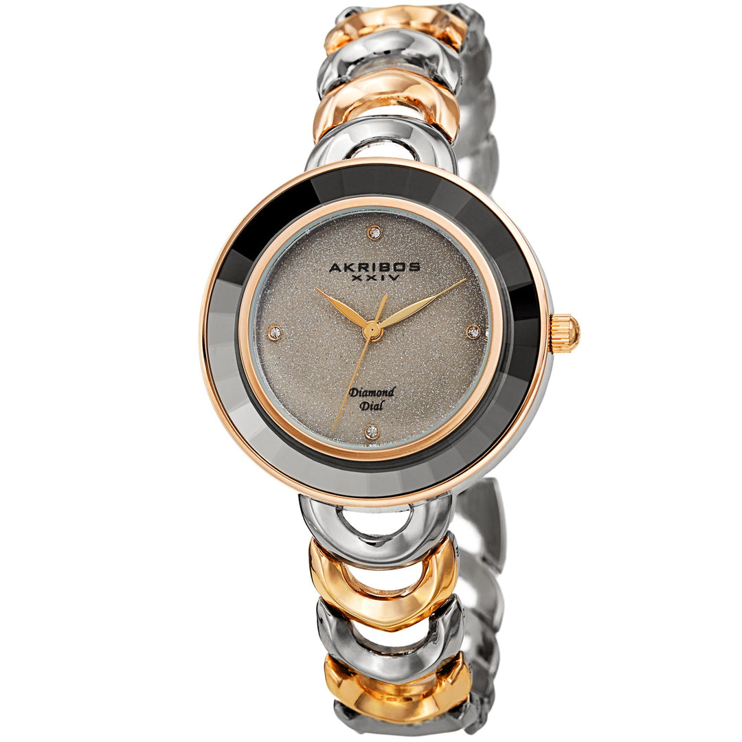 Dress Two-tone (Silver-tone and Yellow Gold-tone)/Alloy | Silver Dial