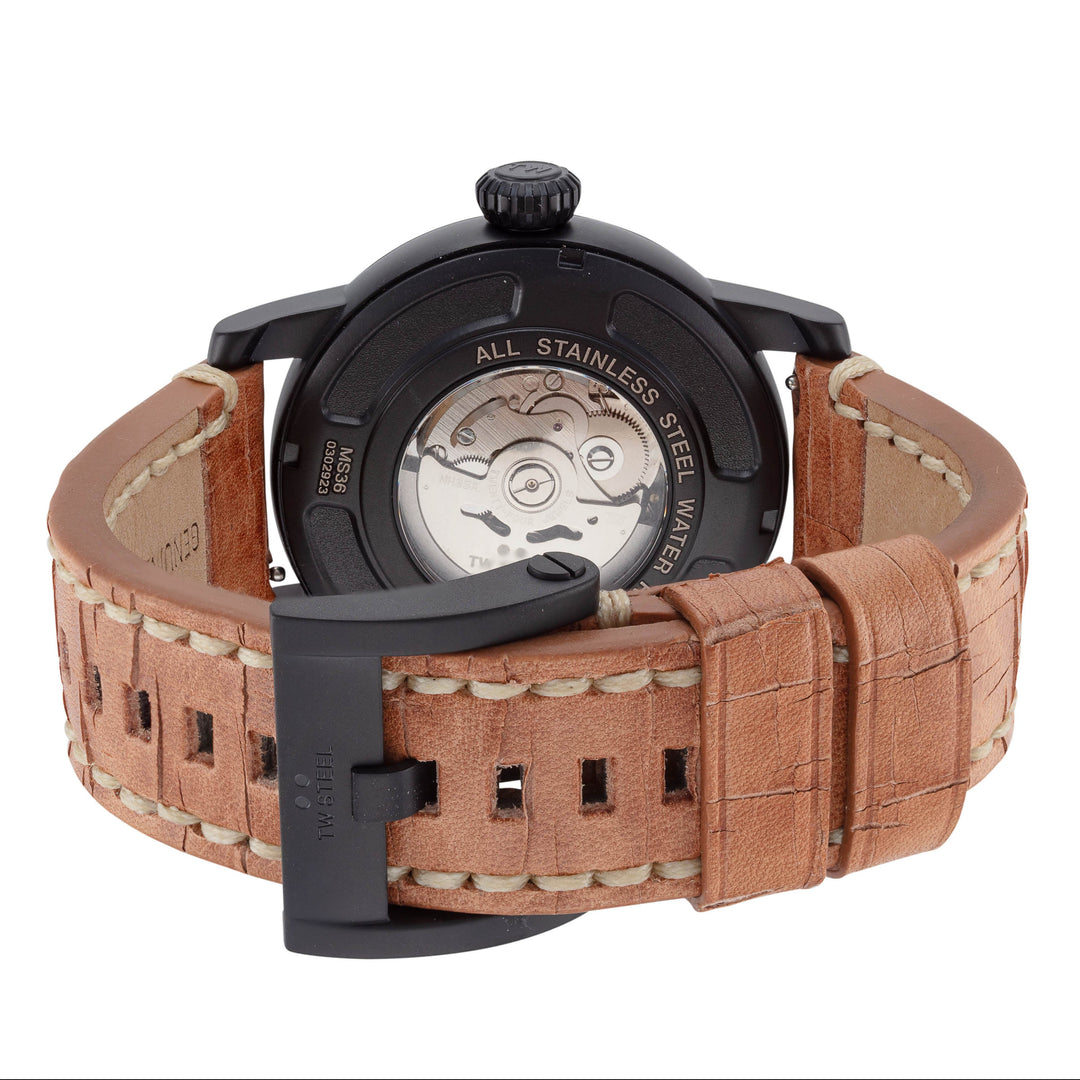 Maverick 48mm / Black / Brown | Black Dial