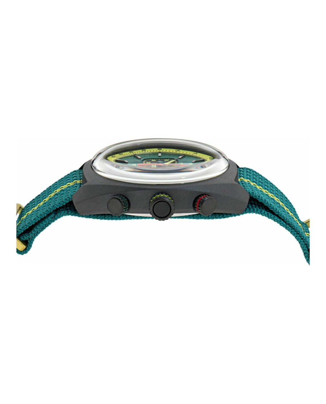 DWF Black IP/Green Nylon Strap Green Dial