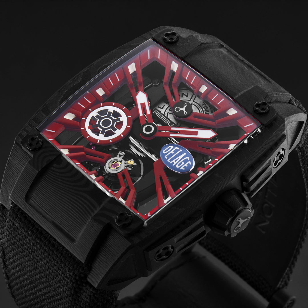 Re-Volt RBREV3H.TCADELR / Red Skeletonized | Red Skeletonized Dial
