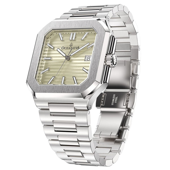 Tenuis Ultra-Thin Swiss Movement Silver Beze | Ivory Dial