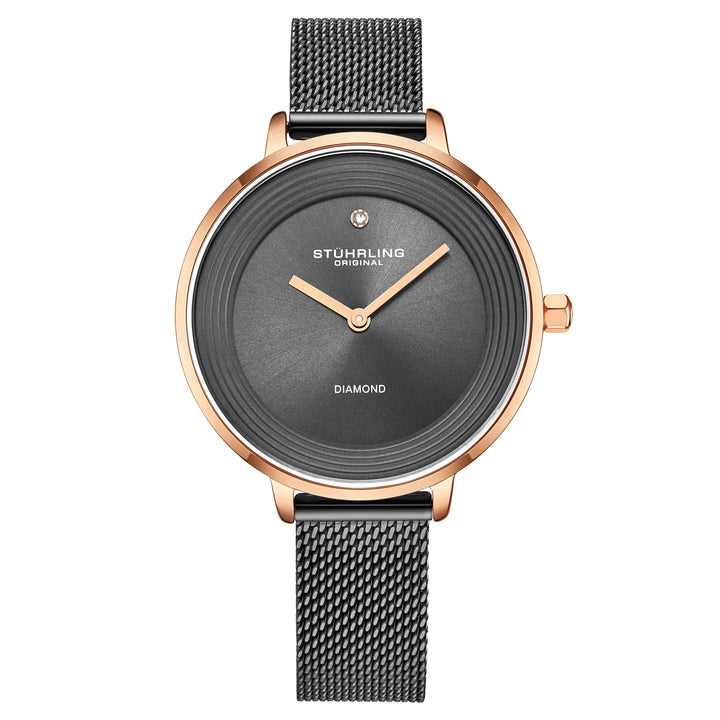 Symphony Quartz Classic Grey/Rose | Grey Dial