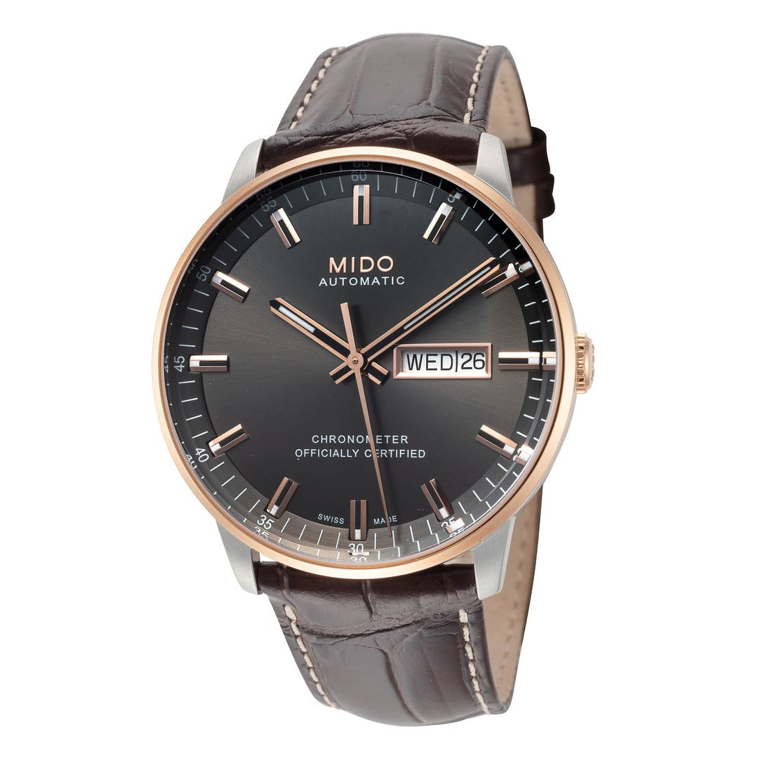 Commander II 40mm / Grey / Brown | Grey Dial