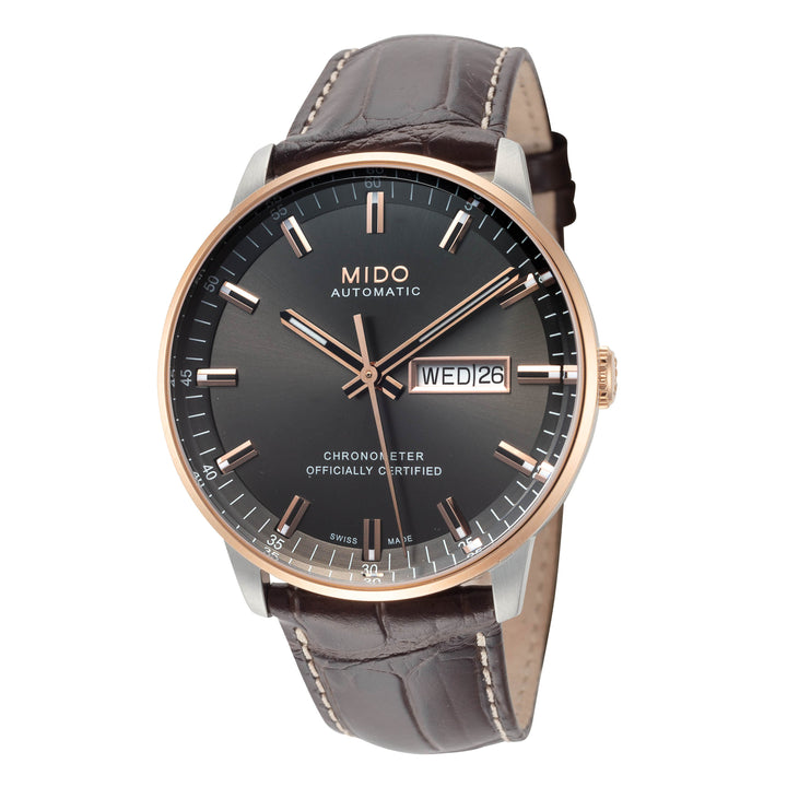 Commander II 40mm / Grey / Brown | Grey Dial