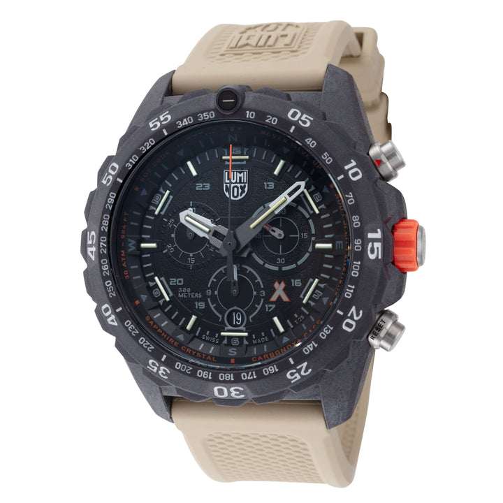 Bear Grylls Survival 45mm / Black and White / Brown Black-White Dial