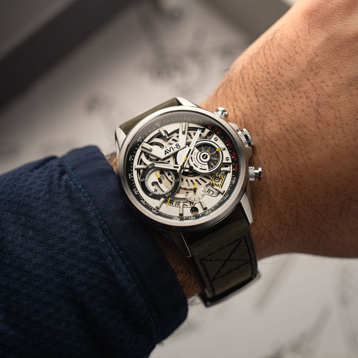 Matador Silver / Green | Silver Dial
